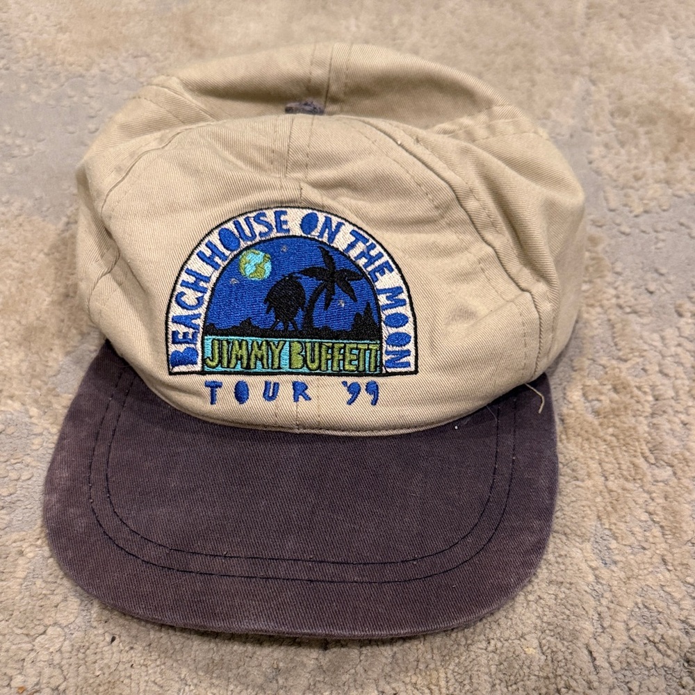 Jimmy‎ Buffett "Beach House on the Moon Tour '99" cap. In good overall condition